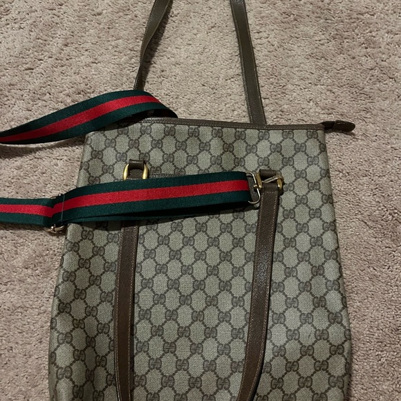 GUCCI-vintage monogram tote bag-authentic - Picture 7 of 11